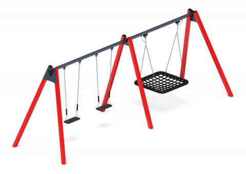 Качели М3 (красный) ИО 13.М.06.03.03.01-01