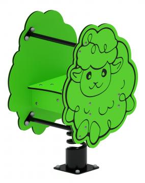 Качалка на пружине Барашек (зеленый) ИО 22.01.11-02