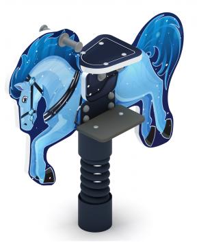 Лошадка 5 (Снежная королева) - Качалка на пружине - ИО 22.01.13-03.И1