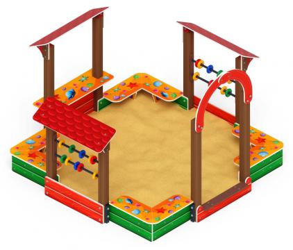 Песочный дворик Теремок (Ракушки) - ИО 6.01.04-01