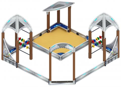 Песочный дворик Космопорт (Серый) - ИО 6.14.02-01