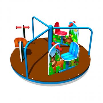 Детская карусель «Лесной мир» 