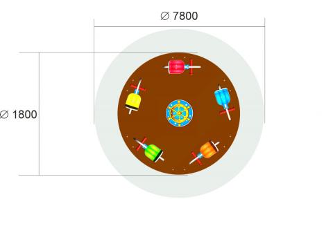 Детская карусель «Море-5»