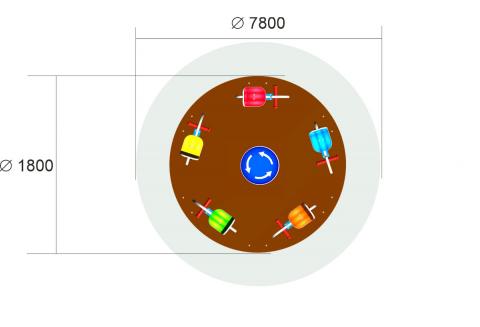 Детская карусель «Транспорт-5»