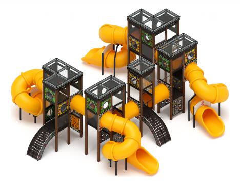 Куб (Зеленое эхо) горка Н 2000 - ДИК 2.23.01-02