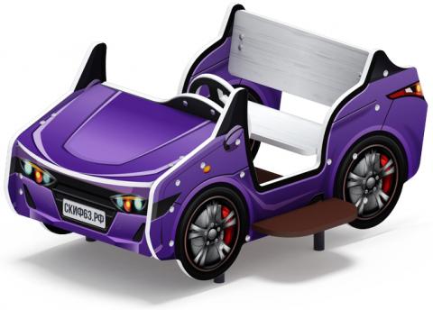 Кабриолет (фиолетовый) - Беседка машинка средняя - МФ 10.03.02-03.И1