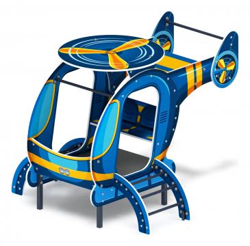 Вертолет (синий) - Беседка - МФ 10.03.04-01