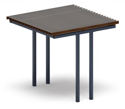 Пергола тент (прямая) - МФ 77.04.01 /с поликарбонатом/