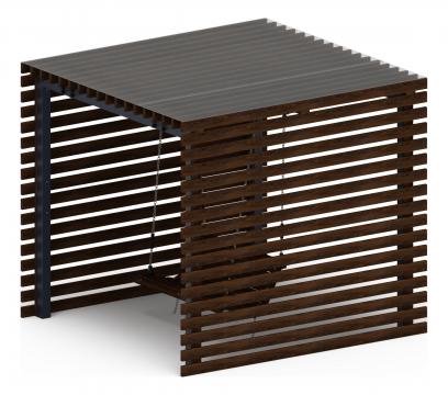 Пергола беседка с качелями - МФ 78.01.01-И1 /с поликарбонатом/