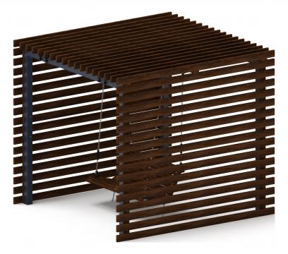 Пергола беседка с качелями - МФ 78.01.01-01.И1 /без поликарбоната/