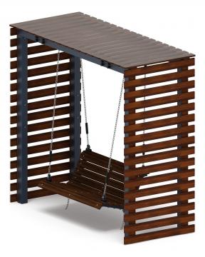 Пергола беседка с качелями - МФ 78.05.01-И1 /с поликарбонатом/