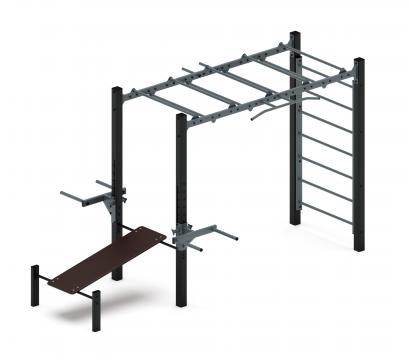 Многофункциональный спортивный комплекс (серый) МК 100.03-03