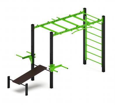 Многофункциональный спортивный комплекс (зеленый) МК 100.03-02