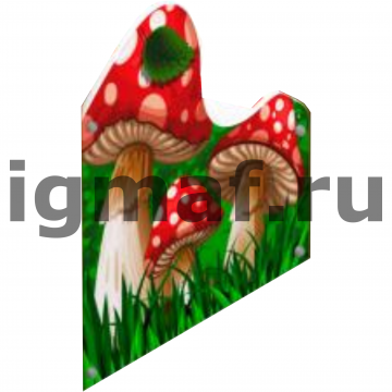 Декоративная панель Мухоморчики для теневого навеса