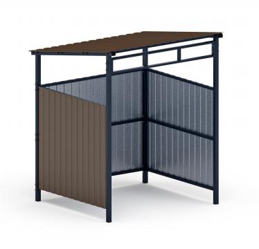 Навес контейнерной площадки для мусора (1 секция) МФ 55.02.03.1-02