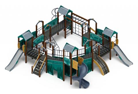 Остров детства (Тайга) - ДИК 2.01.8.02-13.И1 - Игровой комплекс H=1200 H=2000