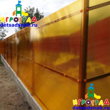 Забор из поликарбоната Премиум Н=2100 мм