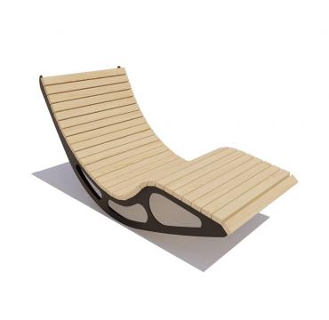 Шезлонг-качалка Премиум (ангарская сосна)