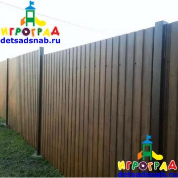 Забор из профлиста Престиж Люкс Н=1800 мм