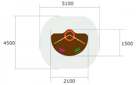 Развивающий элемент «Яблонька М1»