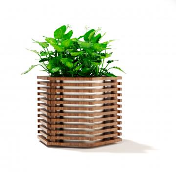 Параметрическая цветочница Шестигранник