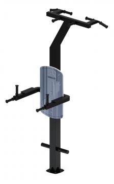 Турник три хвата+брусья (серый) - Уличный тренажер - СТ 012-13