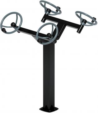Рули (положение стоя) серый - Уличный тренажер - СТ 101-13
