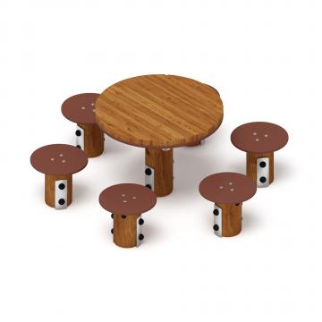 Столик детский (лиственница темный) МФ 31.01.11-Л.И1.01