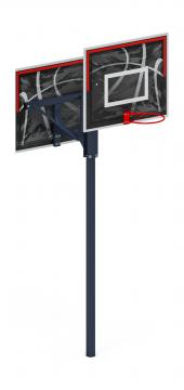 Стойка баскетбольная комбинированная (черно-белый) - СО 2.70.03-02