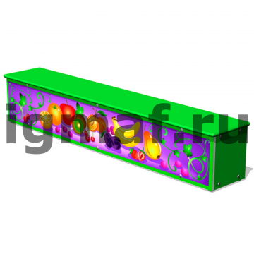 Ящик-скамья Фрукты М1 для теневого навеса