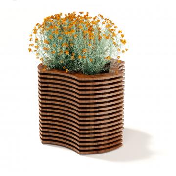 Параметрическая цветочница Треуголка