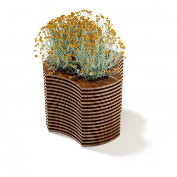 Параметрическая цветочница Треуголка