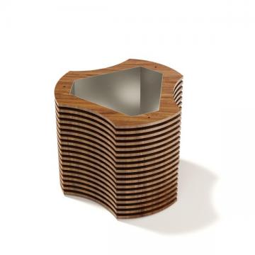 Параметрическая цветочница Треуголка