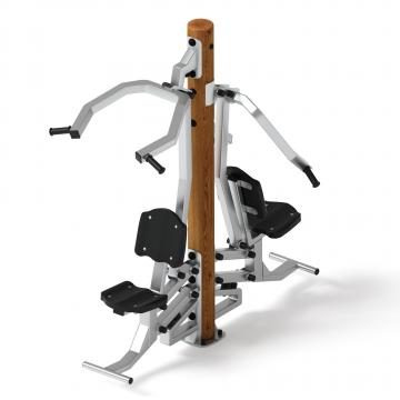 Тренажер тяга верхняя + жим от груди (лиственница темный) СТ 027-Л.И3.01