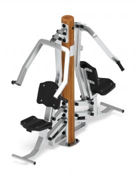 Тренажер жим от груди двойной (лиственница темный) СТ 030-Л.И3.01