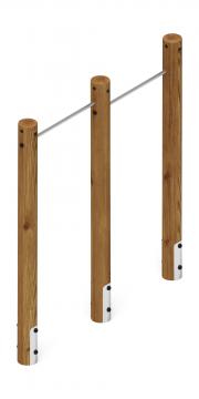 Турник взрослый двойной (лиственница темный) СО 2.20.09-Л.И1.01