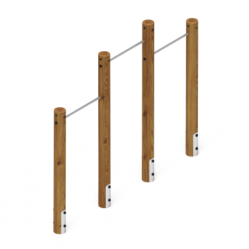 Турник взрослый тройной (лиственница темный) СО 2.20.10-Л.И1.01