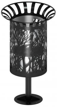 Урна (с баком) (под анкера) МФ 50.04.01-02.А.Логотип