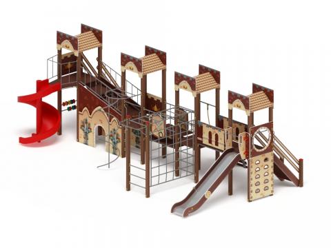 Детский игровой комплекс «Замок» ДИК 2.18.10 H=1500 H=2000