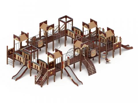 Детский игровой комплекс «Замок» ДИК 2.18.11 H=1200 H=900