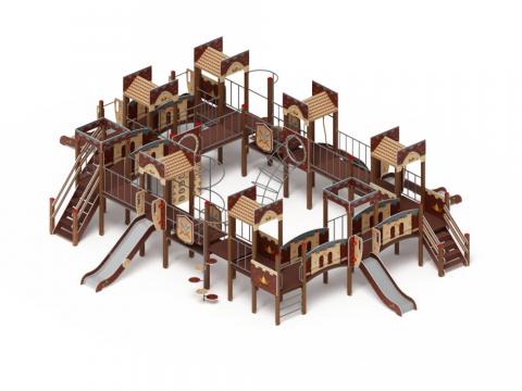 Детский игровой комплекс «Замок» ДИК 2.18.11 H=1200 H=900