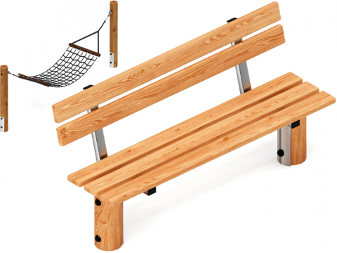 Лавки, Столики, Гамаки