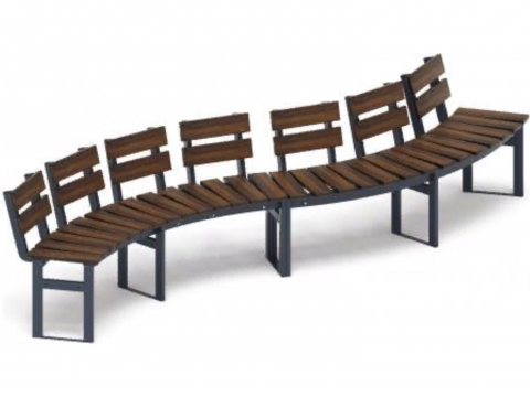 Скамьи и шезлонги для скверов