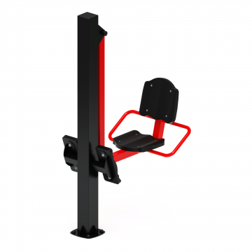 Жим ногами (красный) - Уличный тренажер - СТ 011-11