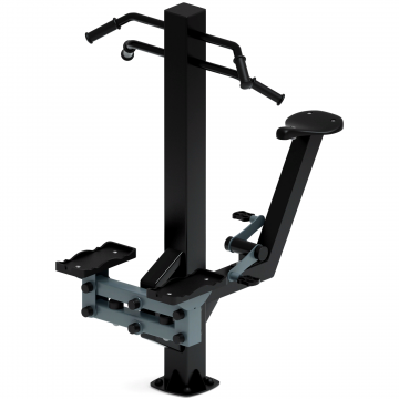 Степ+Вело (серый) - Уличный тренажер - СТ 018-13.И1