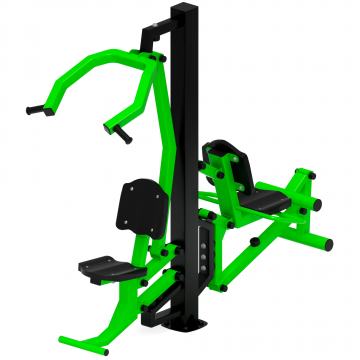 Тяга верхняя+Флекс (зеленый) - Уличный тренажер - СТ 021-12.И1