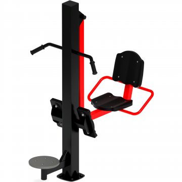 Жим ногами+Твистер (красный) - Уличный тренажер - СТ 022-11