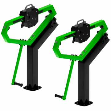 Приседания (зеленый) - Уличный тренажер - СТ 025-12.П
