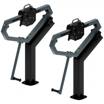 Приседания (серый) - Уличный тренажер - СТ 025-13.П