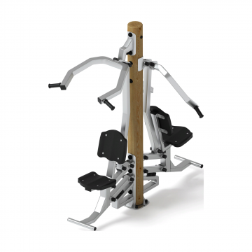 Тренажер тяга верхняя + жим от груди (лиственница орех) СТ 027-Л.И3.02